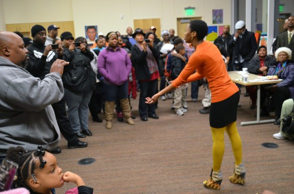 Me performing in Aldo shoe