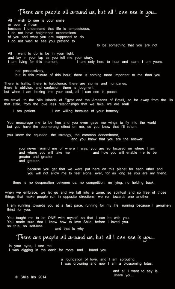 Just want to share some poetry with you...